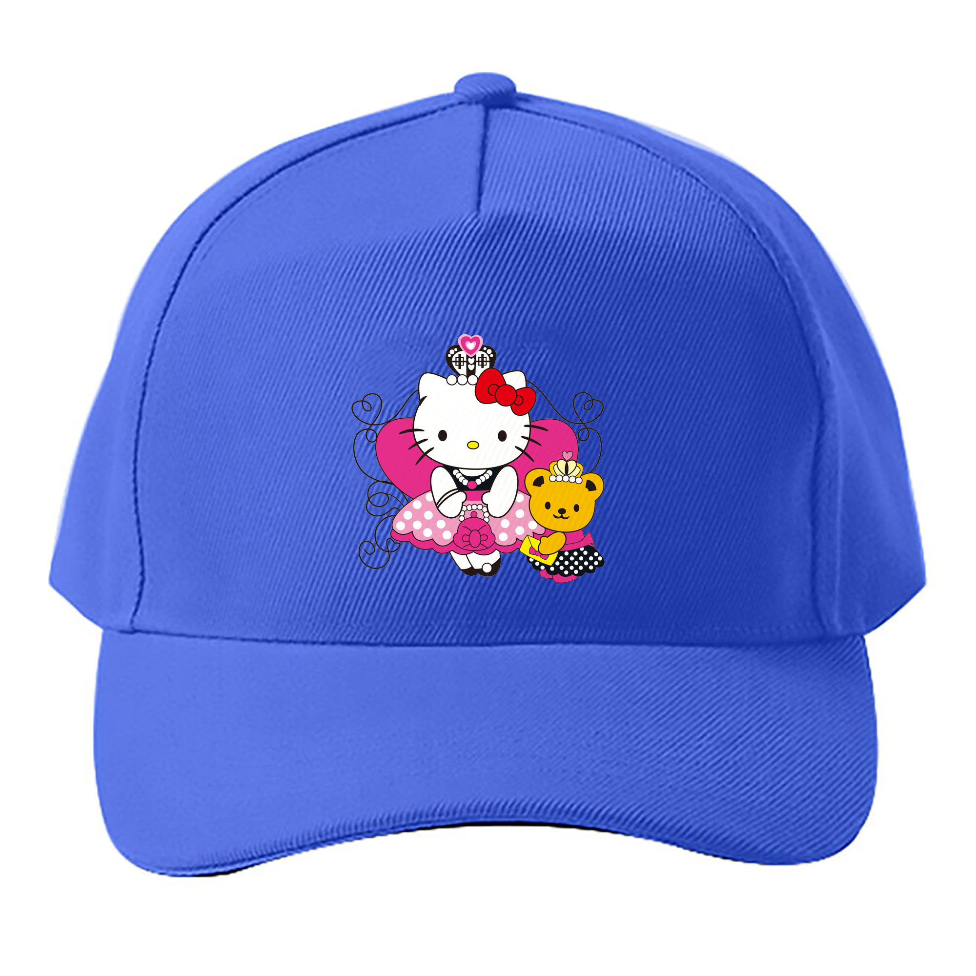 （画像用） Hello Kitty ハローキティ ベースボールキャップ 綿100％ 男女兼用 帽子 スポーツ